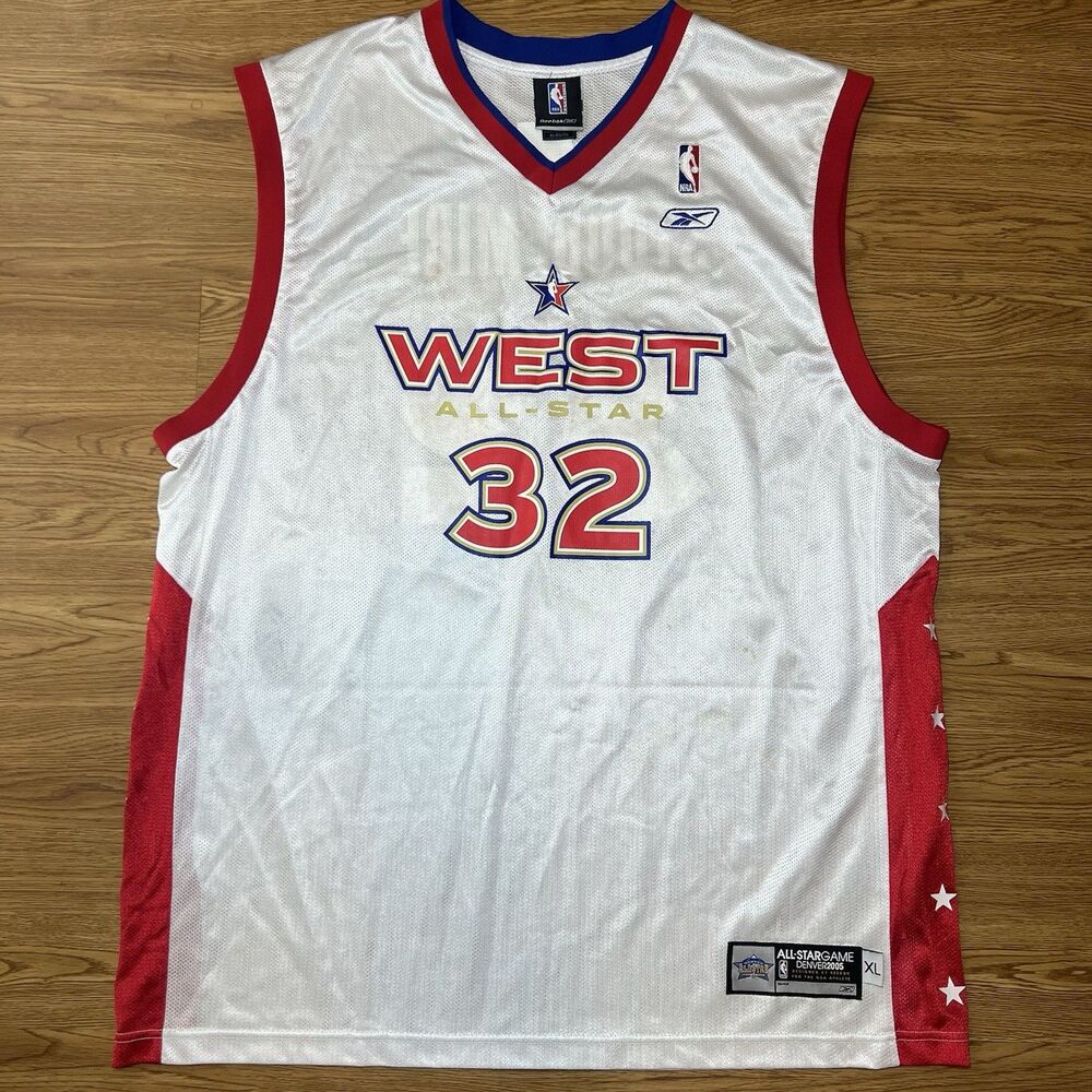 Vintage Reebok WEST 2005 NBA ALL STAR GAME #32 Amar'e Stoudemire Jersey Size XL